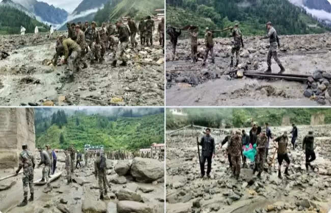 &nbsp;&nbsp;उत्तरकाशी में&nbsp;बादल फटने&nbsp;के बाद&nbsp;वायु सेना और भारतीय सेना ने मोर्चा संभाला