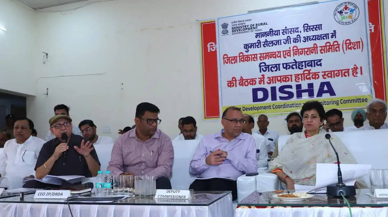 &nbsp;दिशा बैठक में सांसद सैलजा ने अधिकारियों को दिए निर्देश&nbsp;