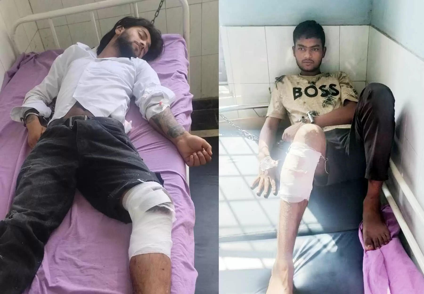 पंजाब में हत्या के दो भगौड़े अपराधी गुरुग्राम पुलिस से मुठभेड़ में काबू