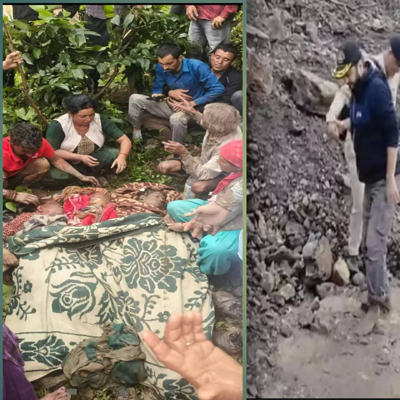 &nbsp;&nbsp;&nbsp;मंडी के निहरी-ब्रगटा गांव में मकान पर मलबा गिरने से तीन लोगों की मौत, दो लोग किए रेस्क्यू