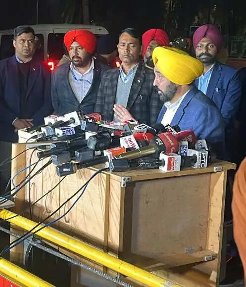 &nbsp;भगवंत मान ने हरियाणा पुलिस के सीमा पर ड्रोन उड़ाने पर आपत्ति जताई