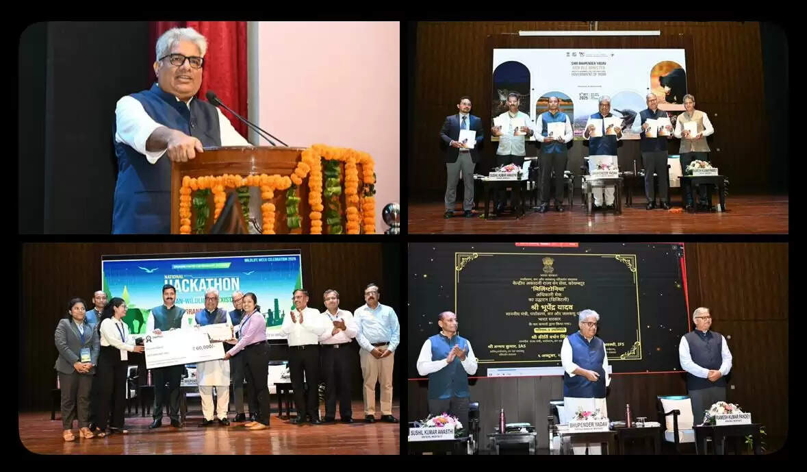 &nbsp;वन्यजीव सप्ताह 2025 के तहत प्रोजेक्ट स्लॉथ बेयर, प्रोजेक्ट घड़ियाल सहित पांच अहम परियोजनाओं की शुरुआत
