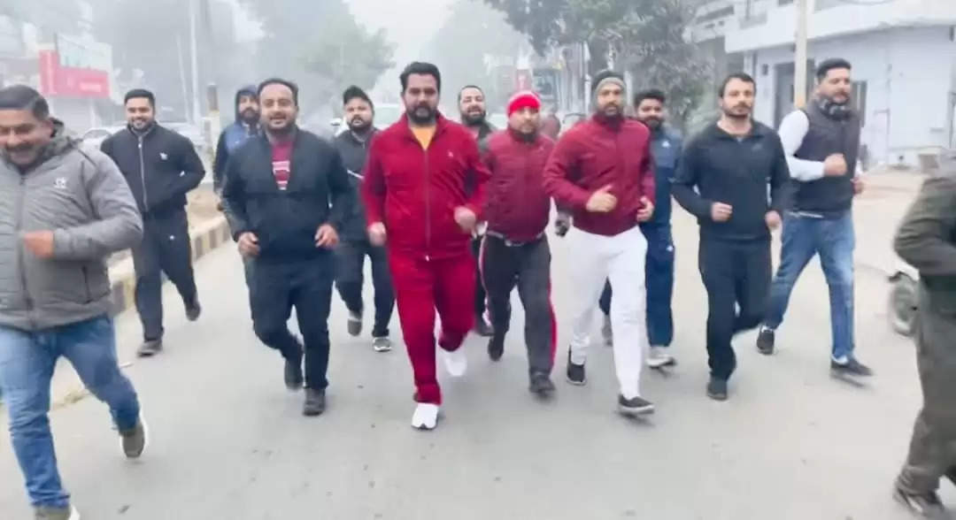  भाजयुमो ने विवेकानंद जयंती पर की मैराथन दौड़: राहुल राणा