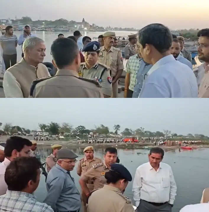 &nbsp;&nbsp;वृंदावन में लुधियाना के श्रद्धालुओं की नाव यमुना नदी में पलटी, 10 की मौत व 12 सुरक्षित निकाले गए, बचाव कार्य जारी