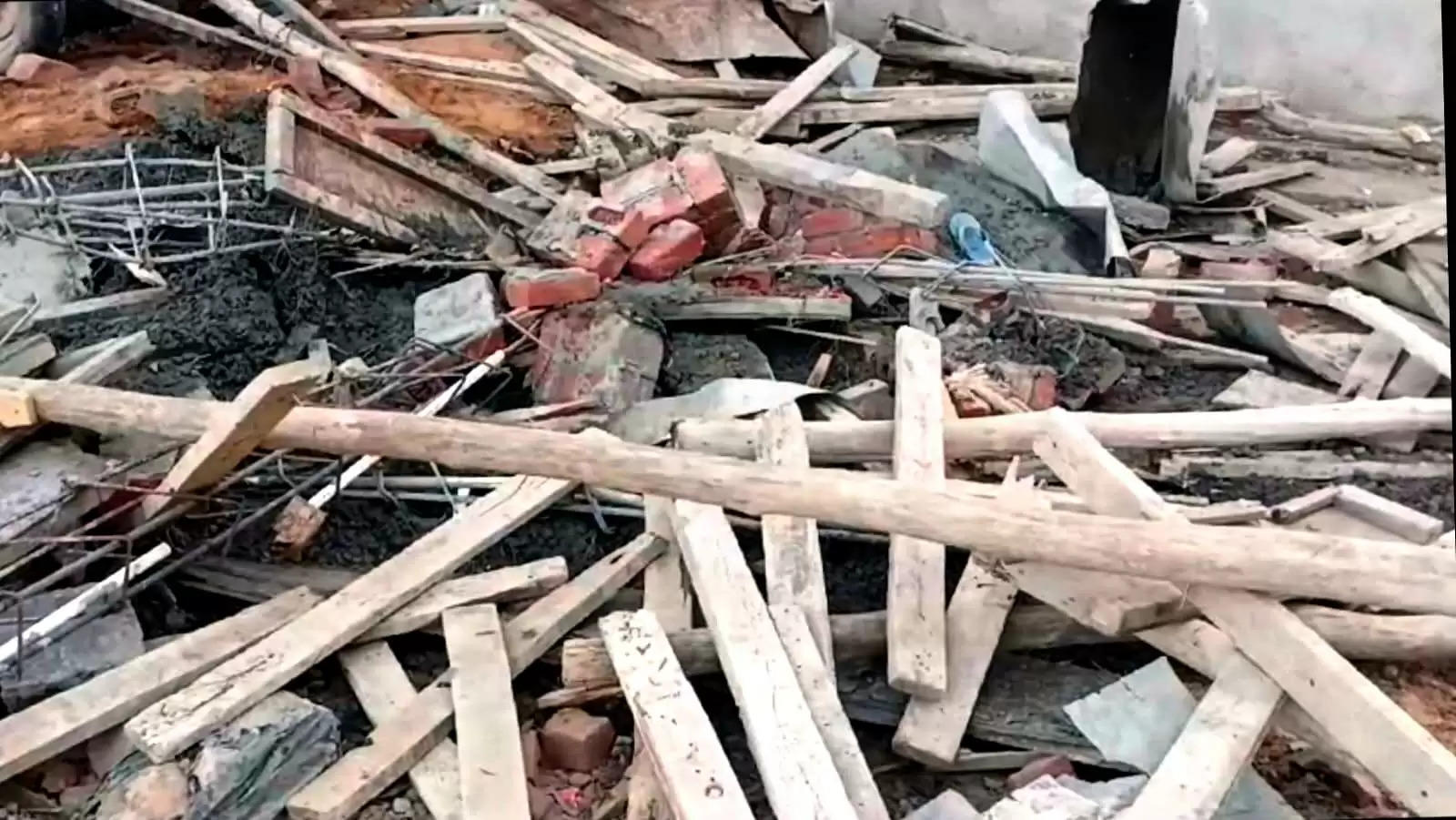   बाडी में निर्माणाधीन मकान की छत ढही, दो मजदूरों की मौत