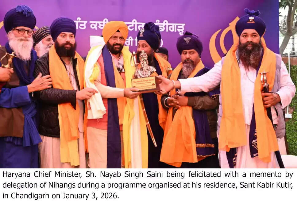 &nbsp;निहंग सिंहों ने सदैव धर्म, राष्ट्र और मानवता की रक्षा की: मुख्यमंत्री नायब सिंह सैनी
