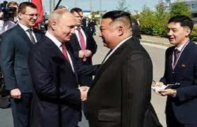  रूस में हुई पुतिन और किम की मुलाकात, उत्तर कोरिया ने फिर दागी मिसाइल