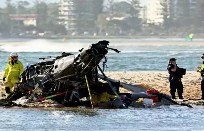 ऑस्ट्रेलियाई समुद्र तट के ऊपर हवा में टकराए दो हेलीकॉप्टर, चार की मौत