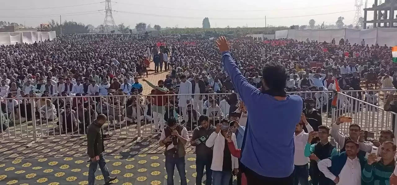 अमित शाह की रैली में पहुंच गांवों का हक मांगे सरपंच: नवीन जयहिंद
