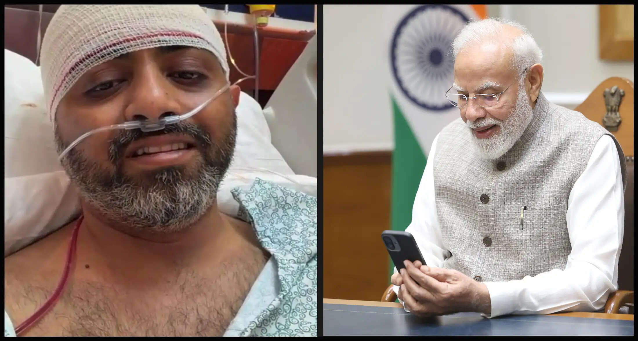 &nbsp;&nbsp;घायल हालत में भी डटे रहे कैप्टन स्मित मच्छार, प्रधानमंत्री मोदी के साथ फोन पर बातचीत में हुए भावुक