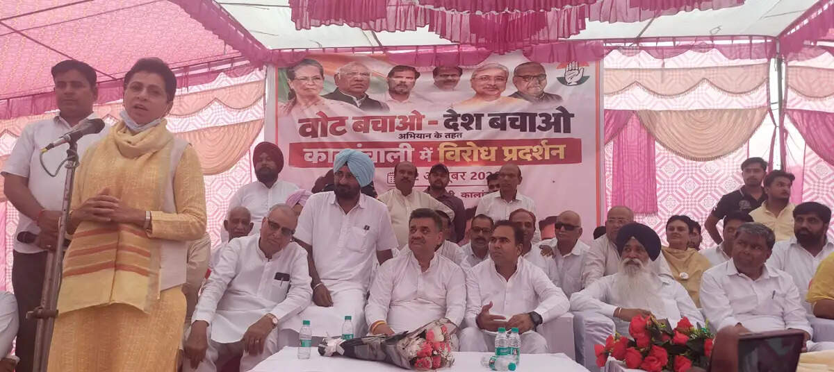 लोकतंत्र में जनता का वोट सबसे बड़ी ताकत, मतदान के अधिकार से खिलवाड़ बर्दाश्त नहीं : कुमारी सैलजा