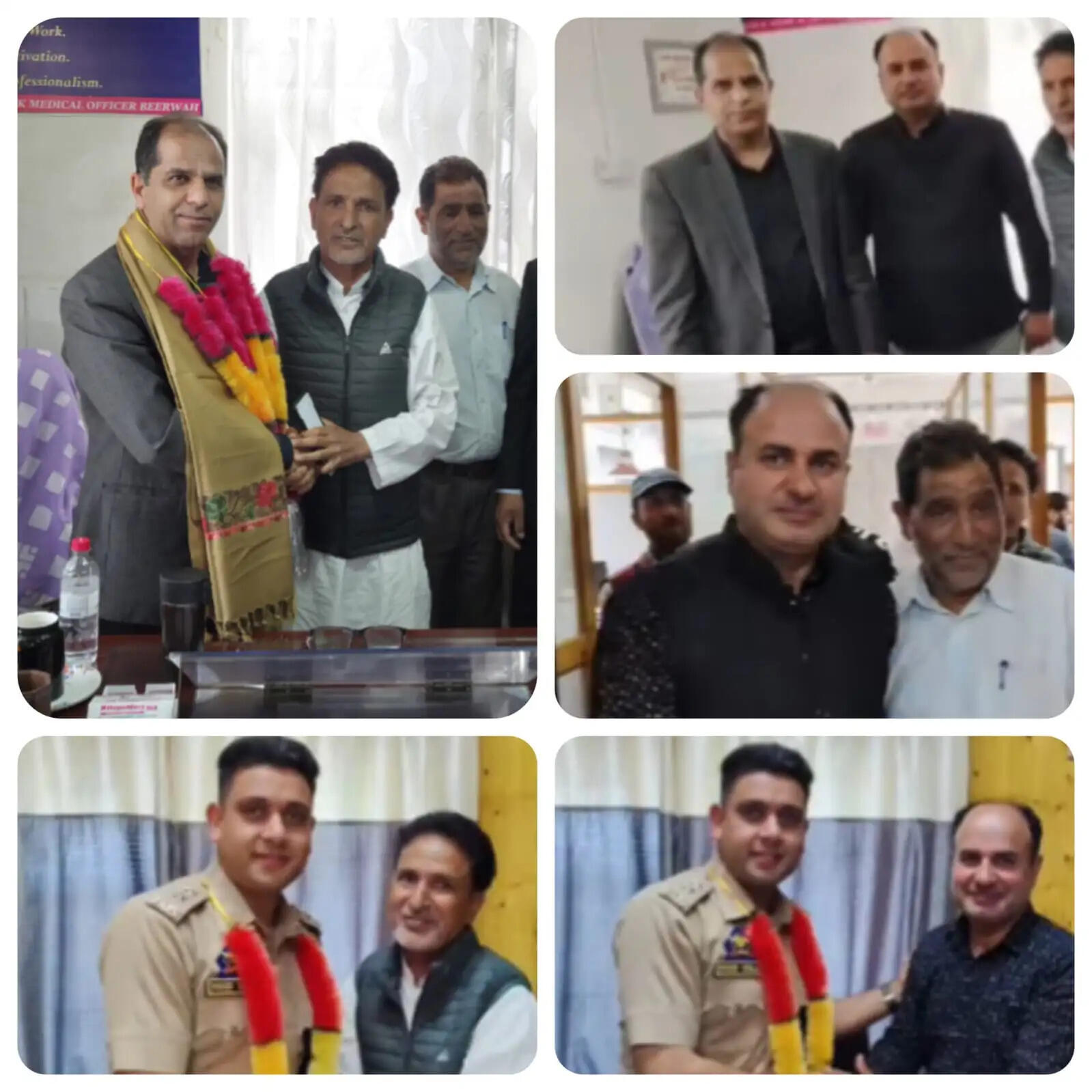 BJP बीरवाह-बडगाम के नेताओं ने बीरवाह अस्पताल, पुलिस स्टेशन और विभिन्न विभागों का दौरा किया;