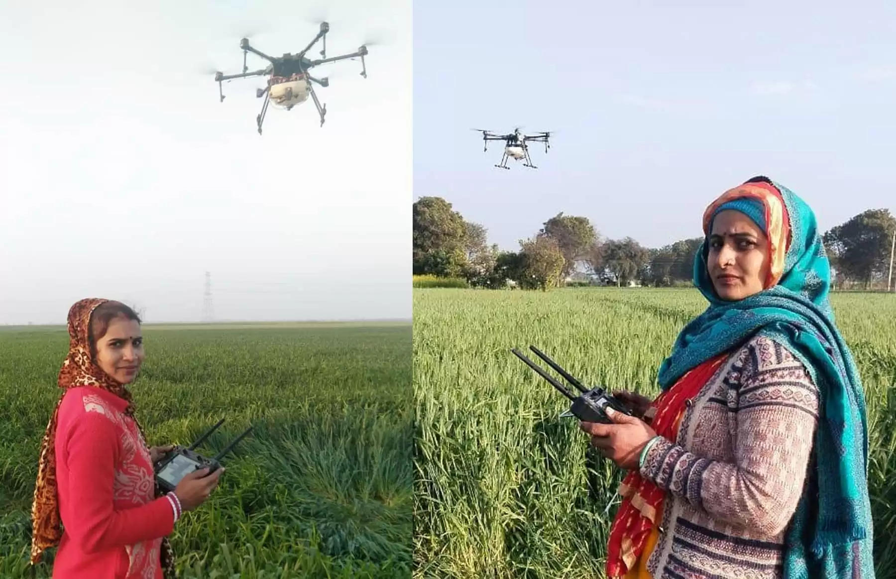  नई तकनीक व ड्रोन की मदद से बदल रही है जिला में खेती की तस्वीर​​​​​​​ 